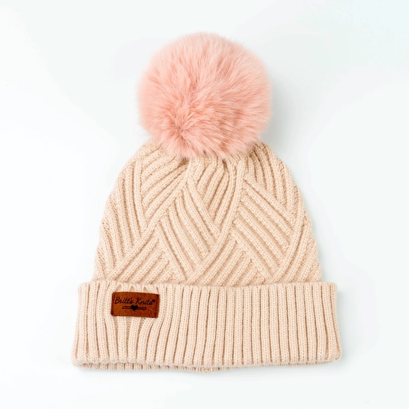 Britt's Knits Super Poof Pom Hat - Picture 1 of 1